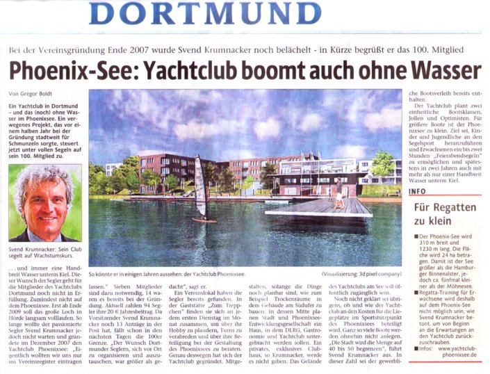 Yachtclub Phoenixsee Presse